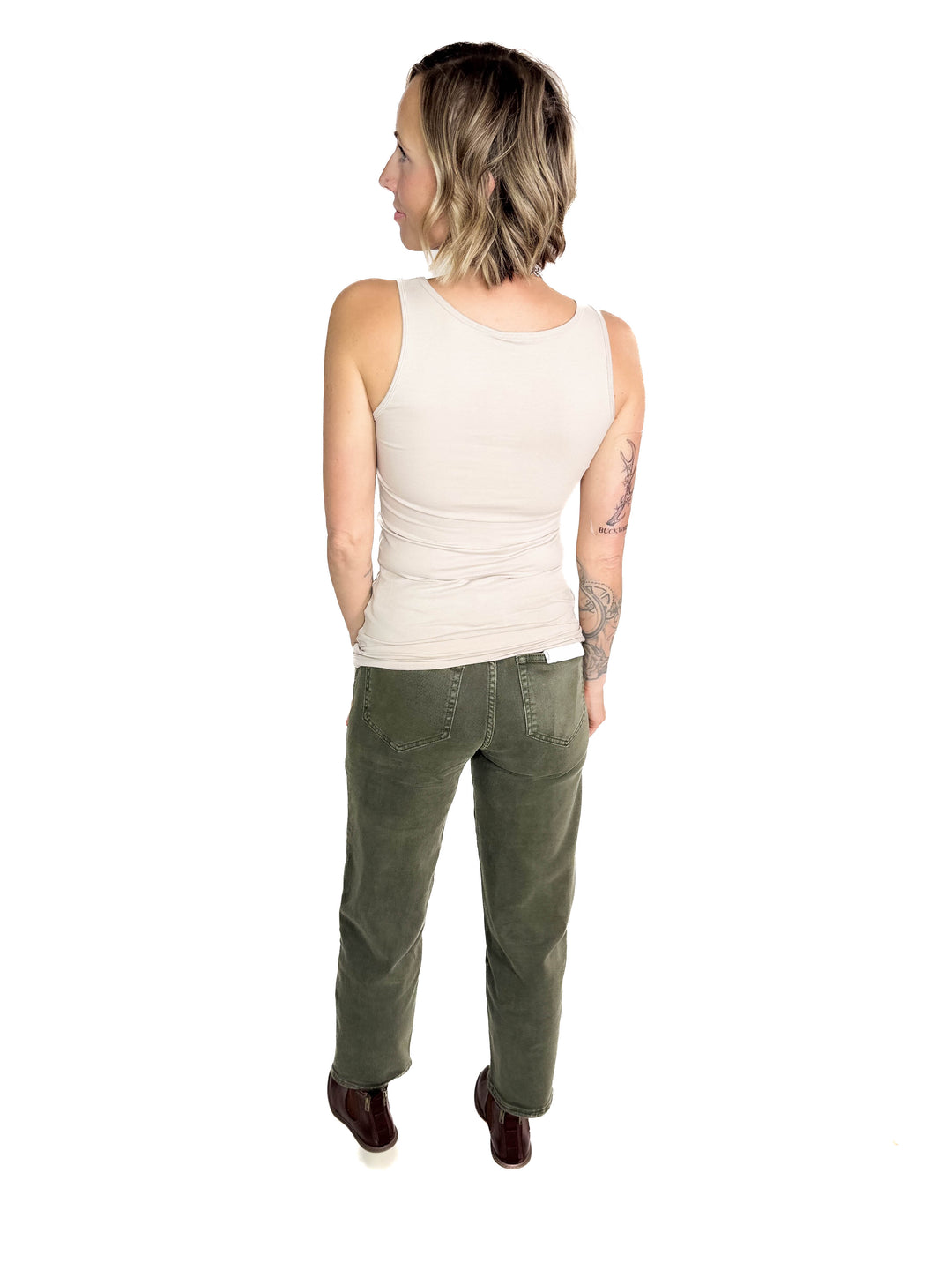 VERO MODA Lulu Long Tank- CHATEAU GRAY