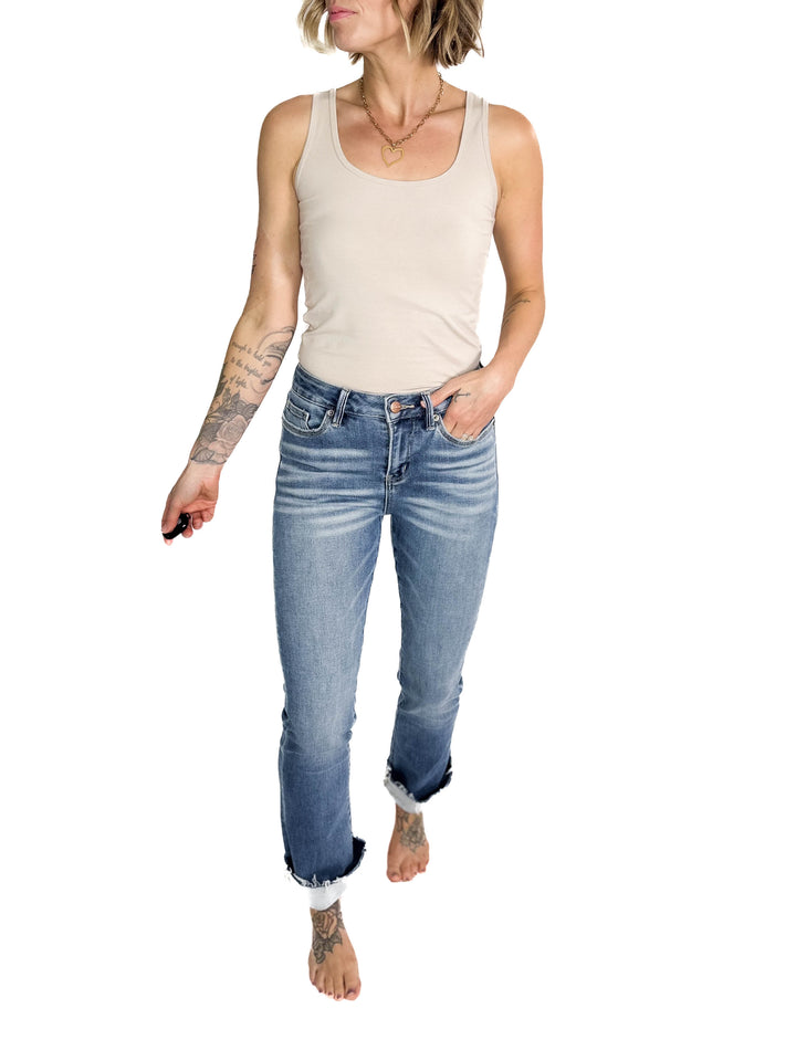 MICA Wynter High Rise Boot Cut Jean- MEDIUM WASH-FINAL SALE  *30+31*