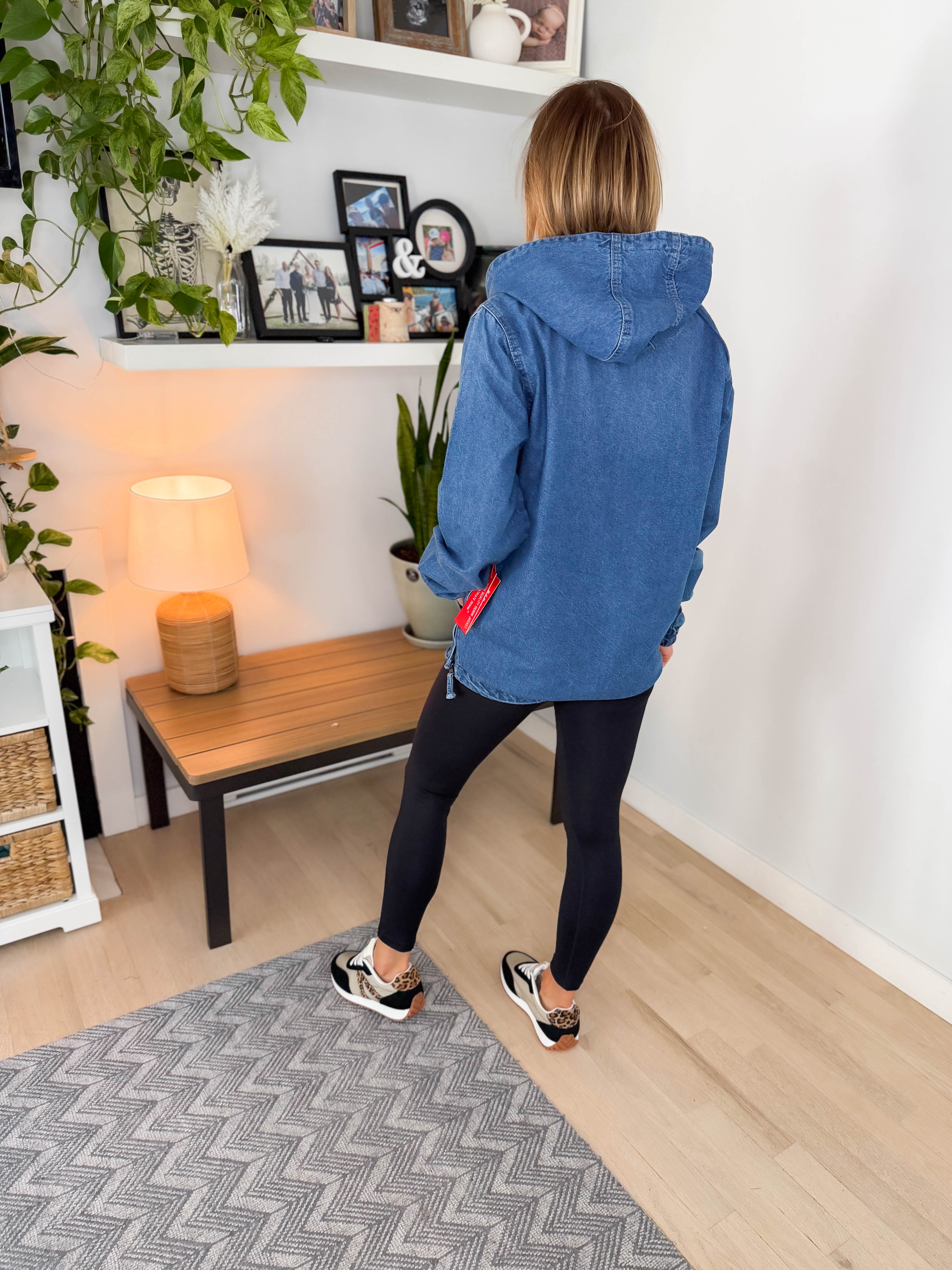 Bex Denim Hoodie Jacket- MEDIUM WASH – Timber + Gray