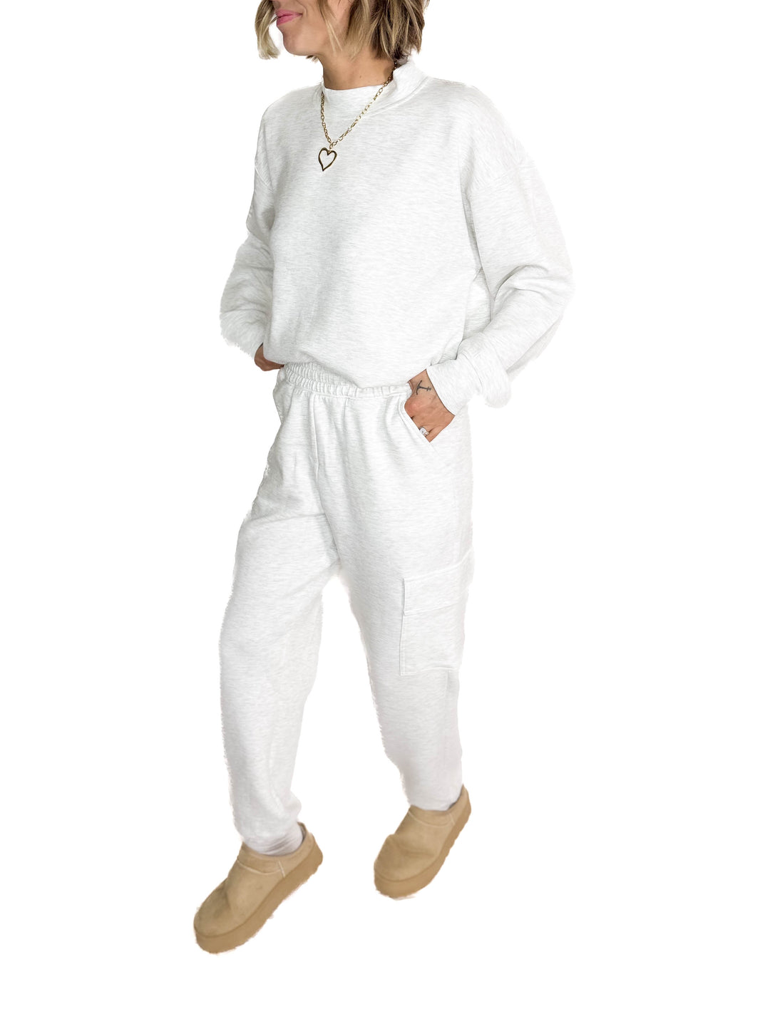 Everett Modal Cargo Jogger- HTHR GREY