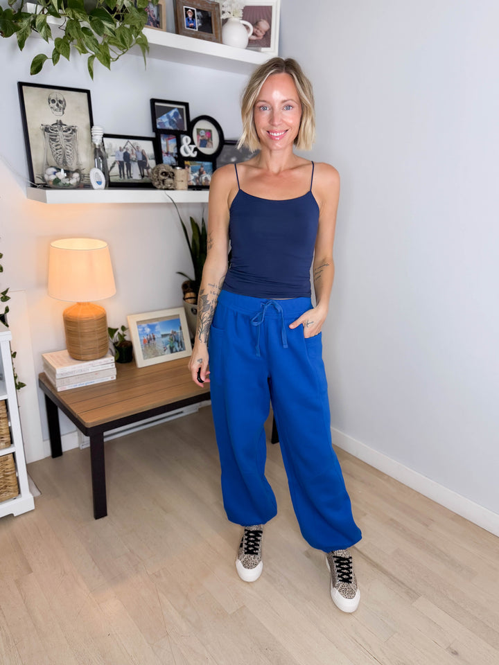 Thistle French Terry Fleece Jogger - BLUE