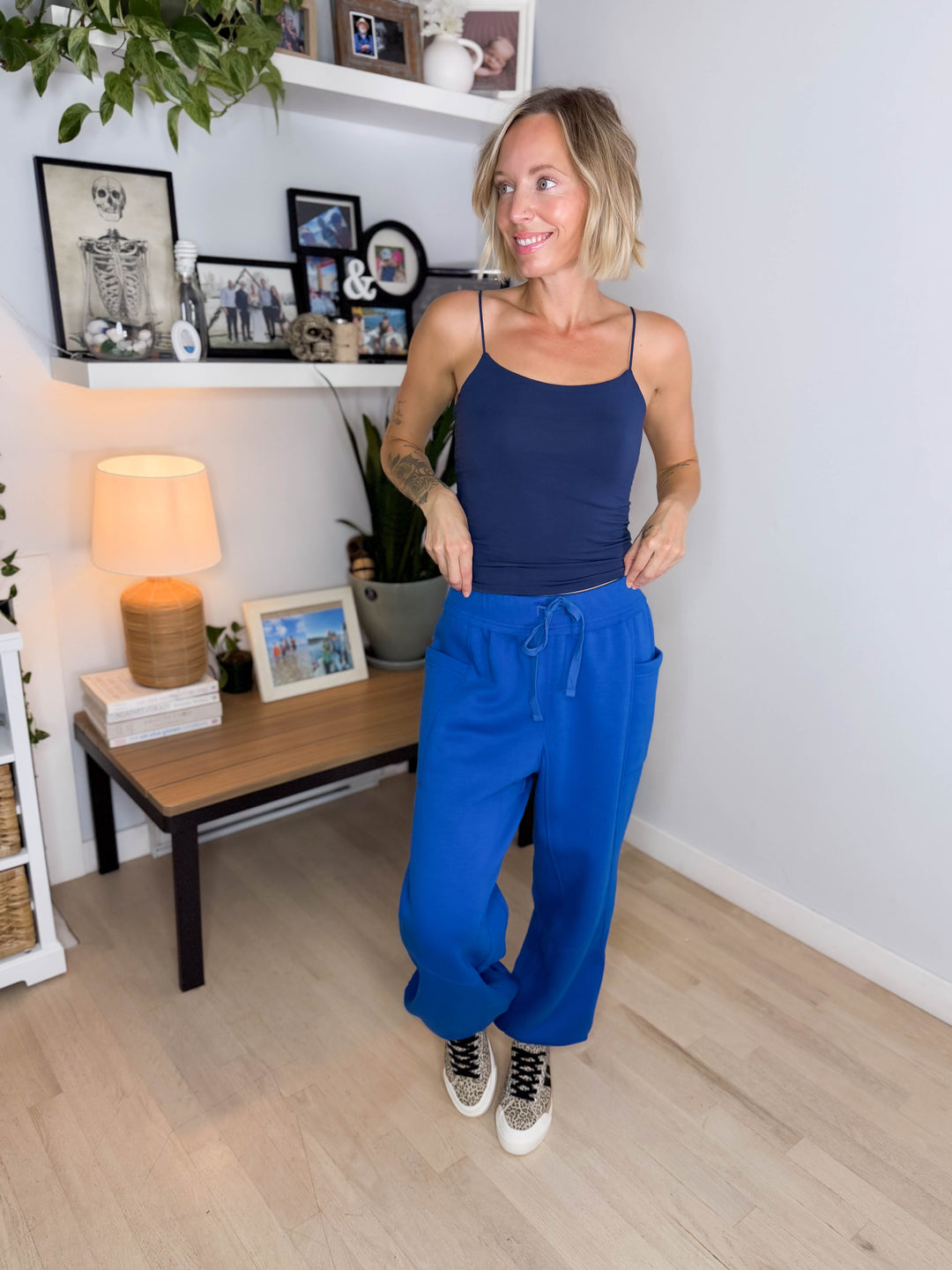 Thistle French Terry Fleece Jogger - BLUE