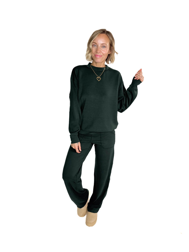 Everett Modal Pullover- REGENCY GREEN