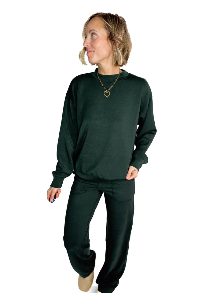 Everett Modal Pullover- REGENCY GREEN