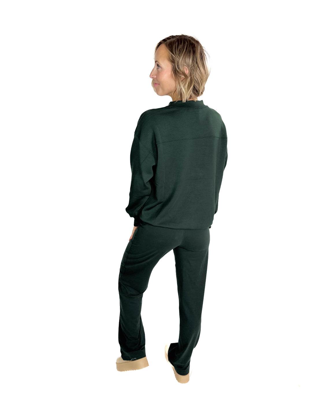 Everett Modal Pullover- REGENCY GREEN