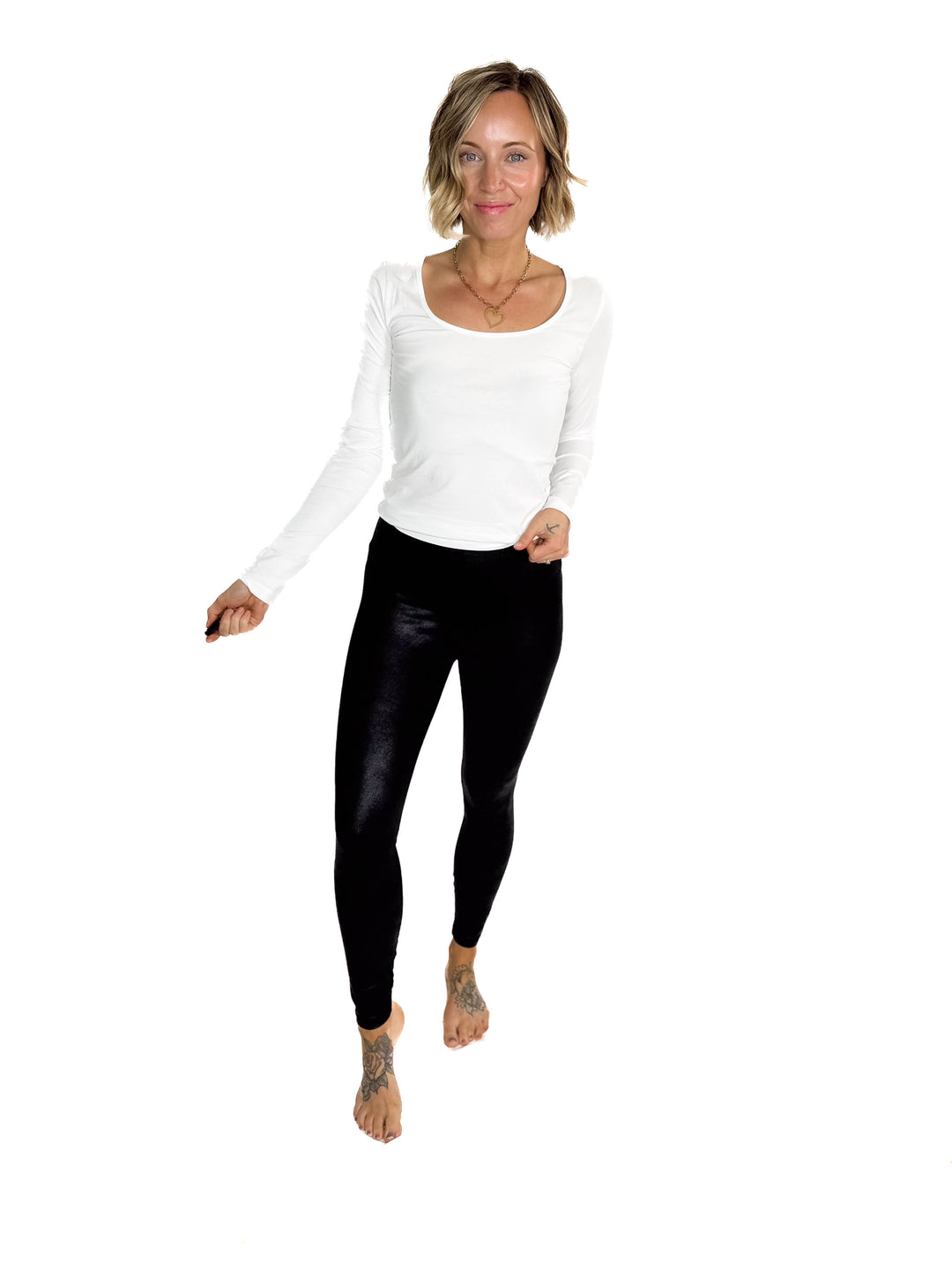 Polar Haze Faux Leather Legging