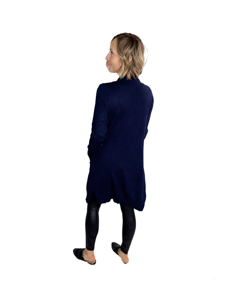 Birchwood Classic Pocket Cardigan- NAVY
