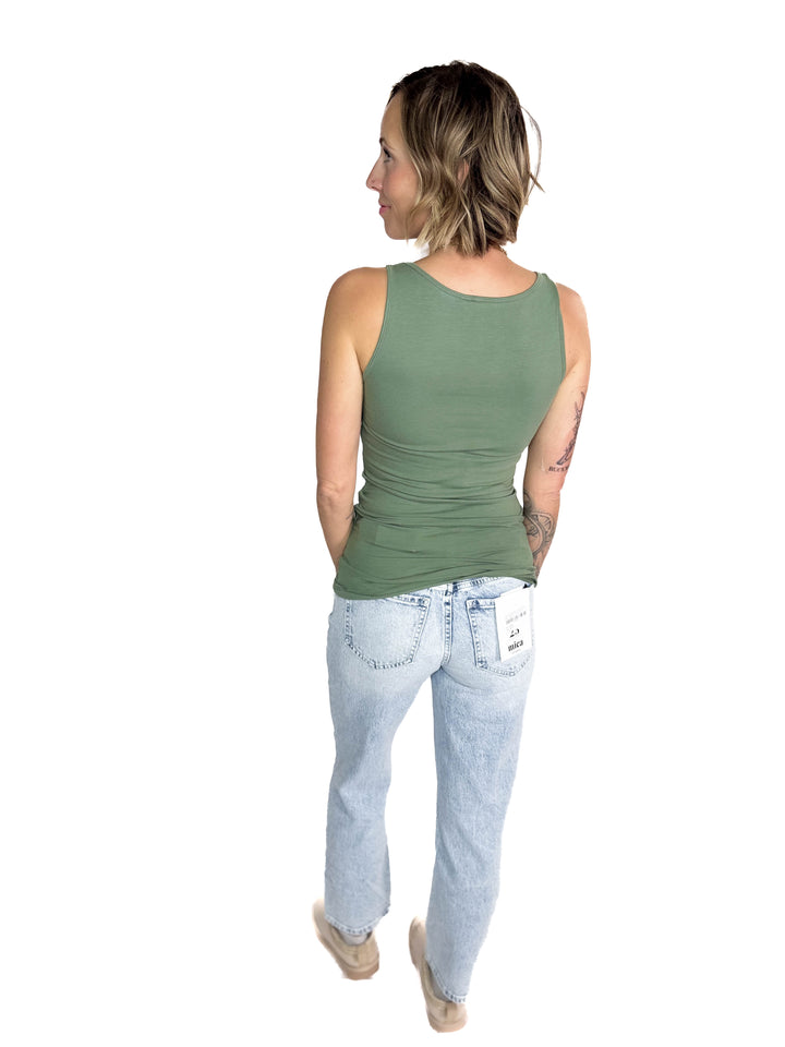 VERO MODA Lulu Long Tank- LAUREL WREATH