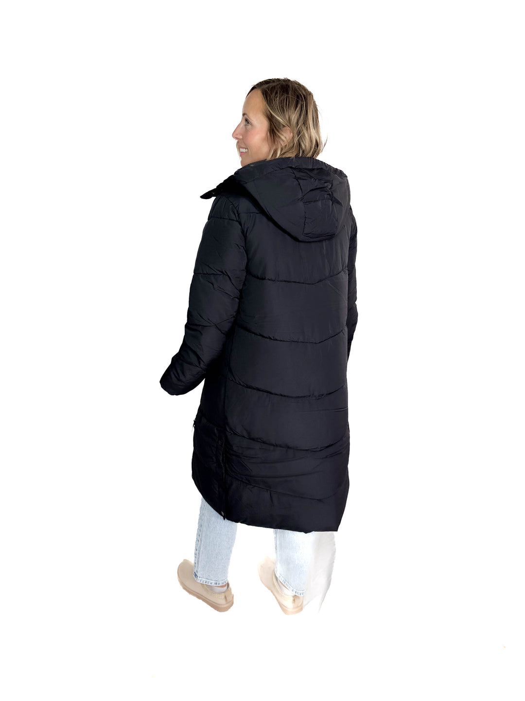 ONLY Maggi Long Puffer Coat- BLACK