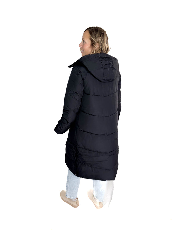 ONLY Maggi Long Puffer Coat- BLACK