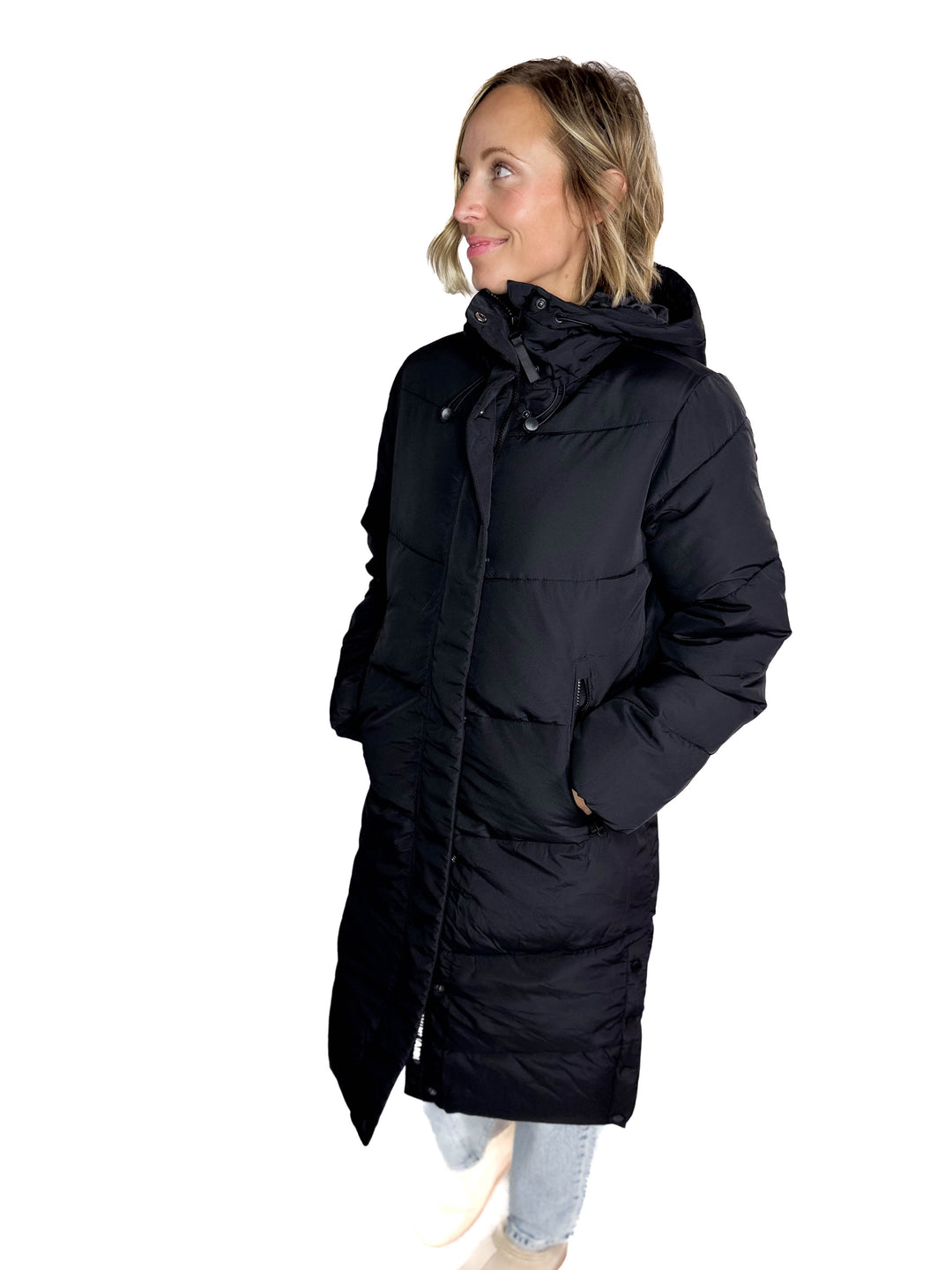 ONLY Maggi Long Puffer Coat- BLACK