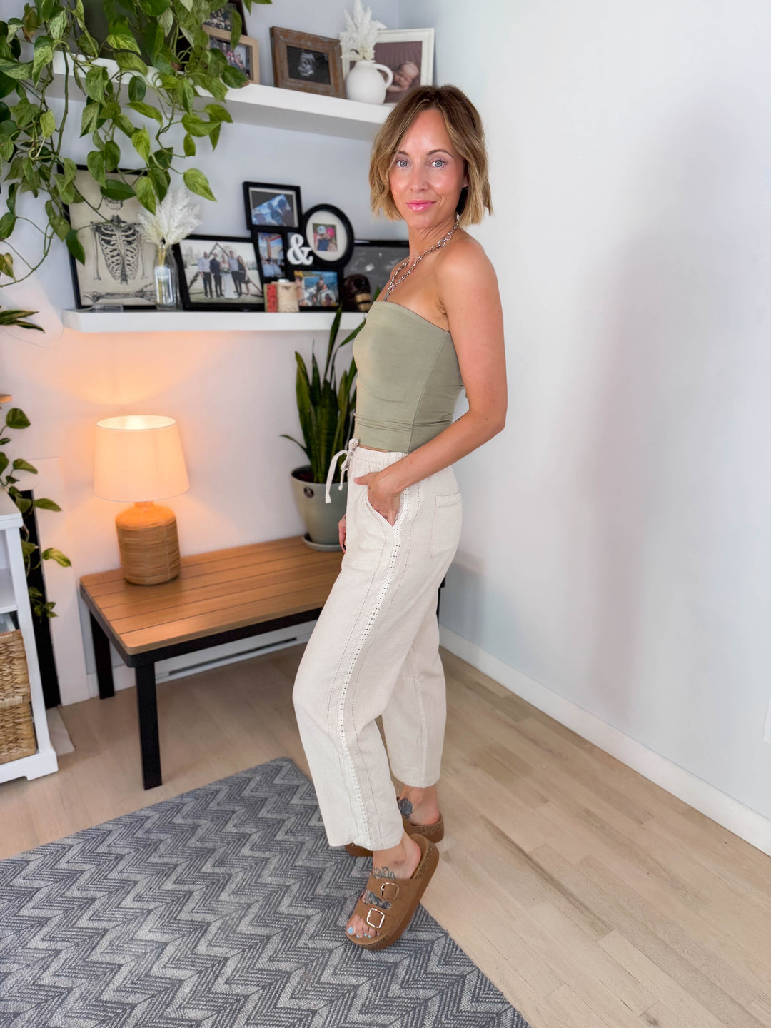 Moonlit Basic Jersey Bandeau- FERN