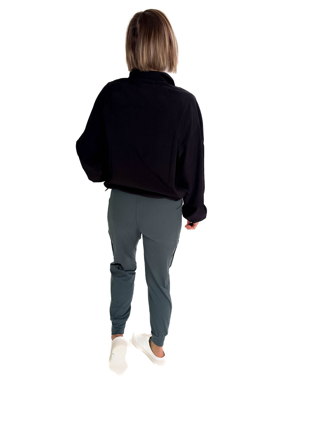 Galia Windbreaker Jacket- BLACK-FINAL SALE