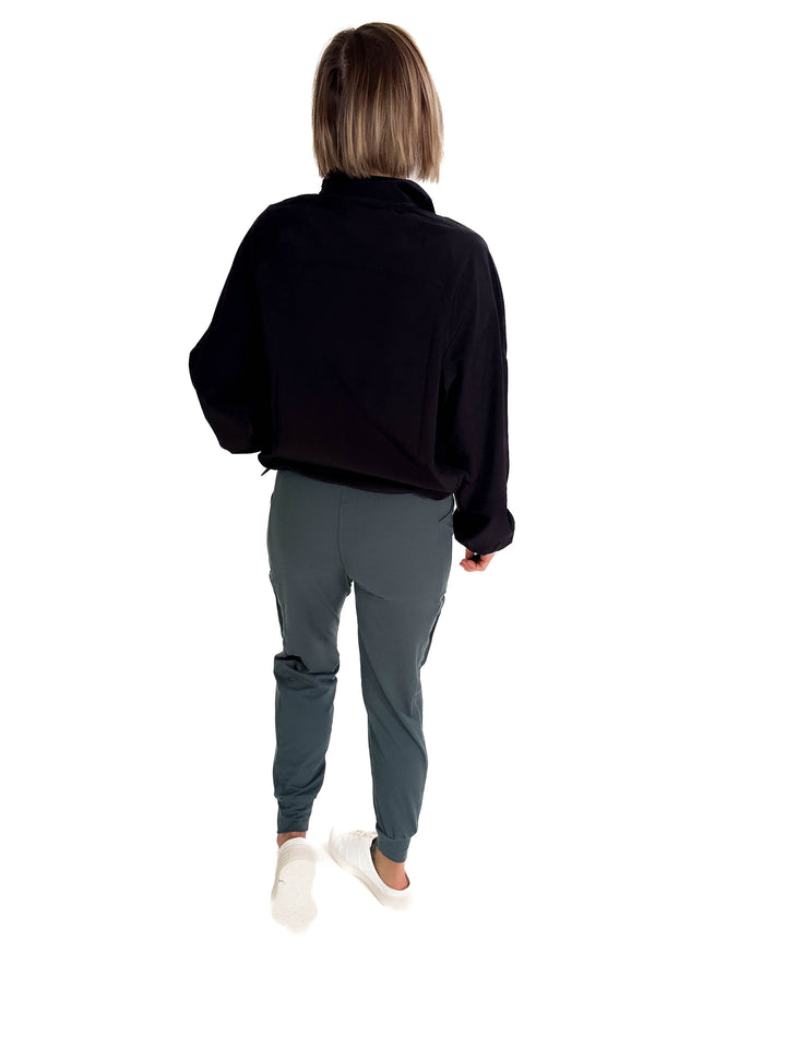 Galia Windbreaker Jacket- BLACK-FINAL SALE