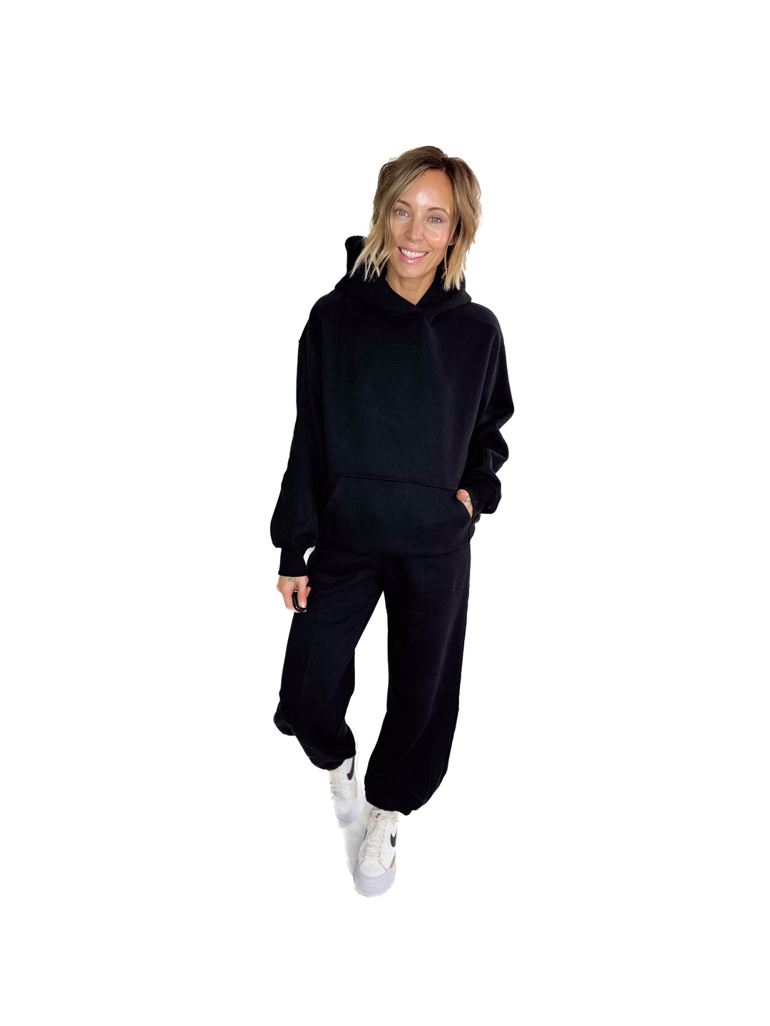 Rowan Fleece Hoodie- BLACK