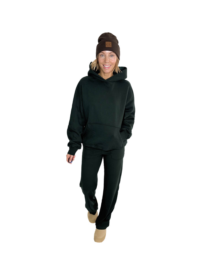 Rowan Fleece Hoodie- REGENCY GREEN