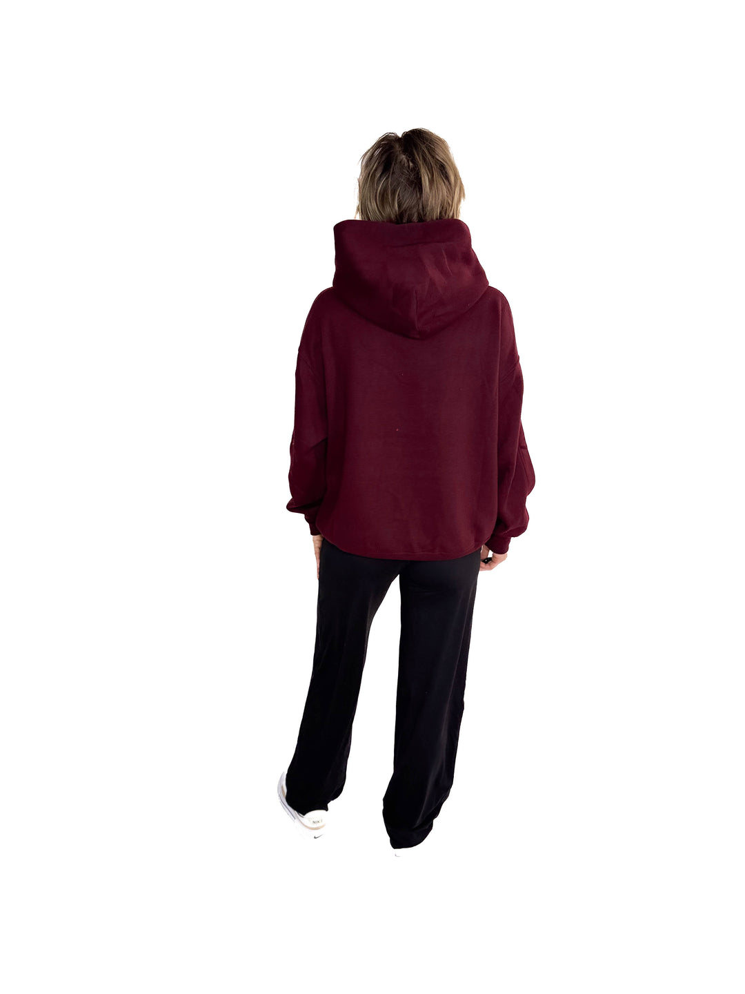Rowan Fleece Hoodie- DARK CHERRY