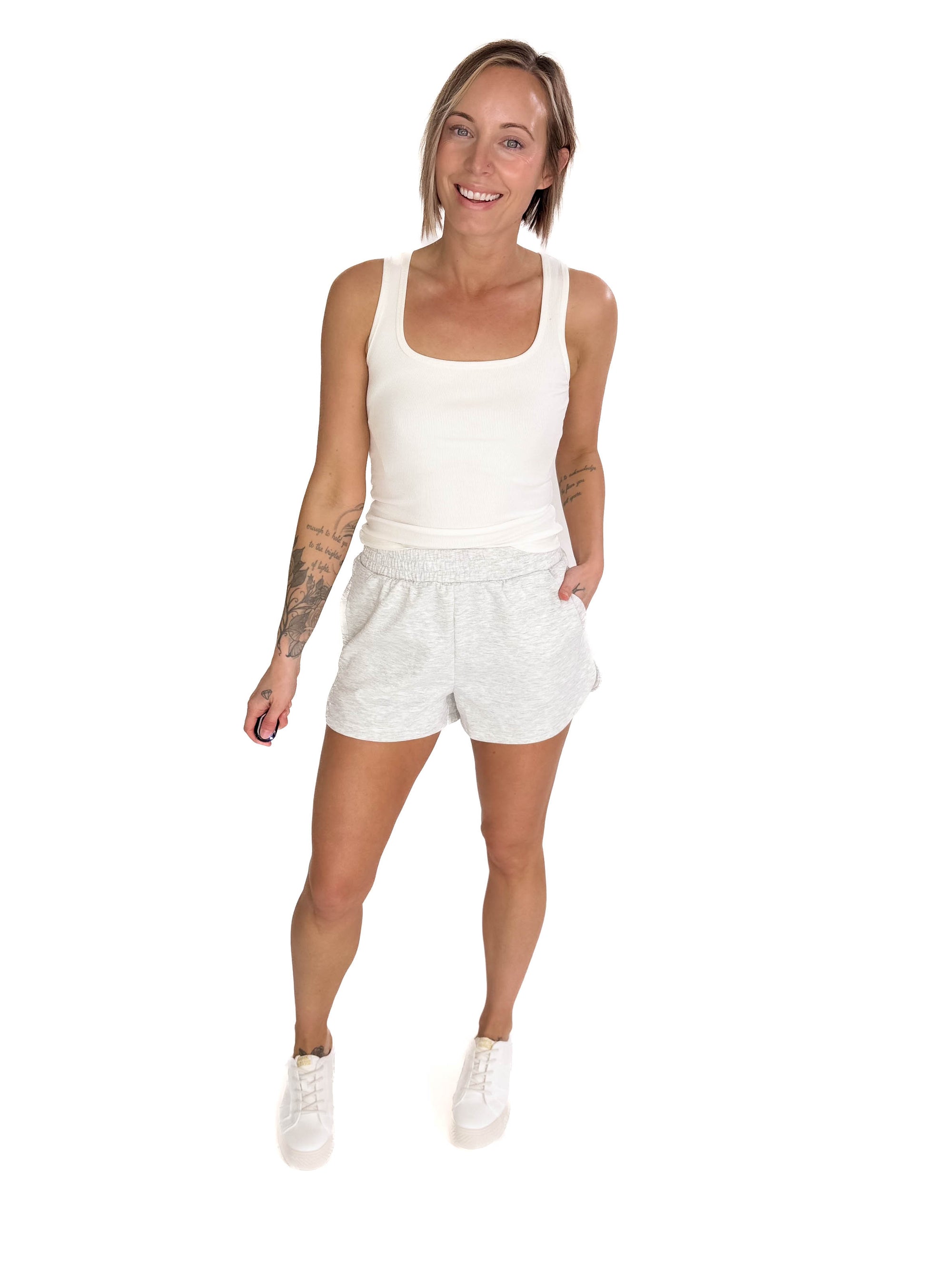 Dallas Essential Scuba Short- HTHR GREY
