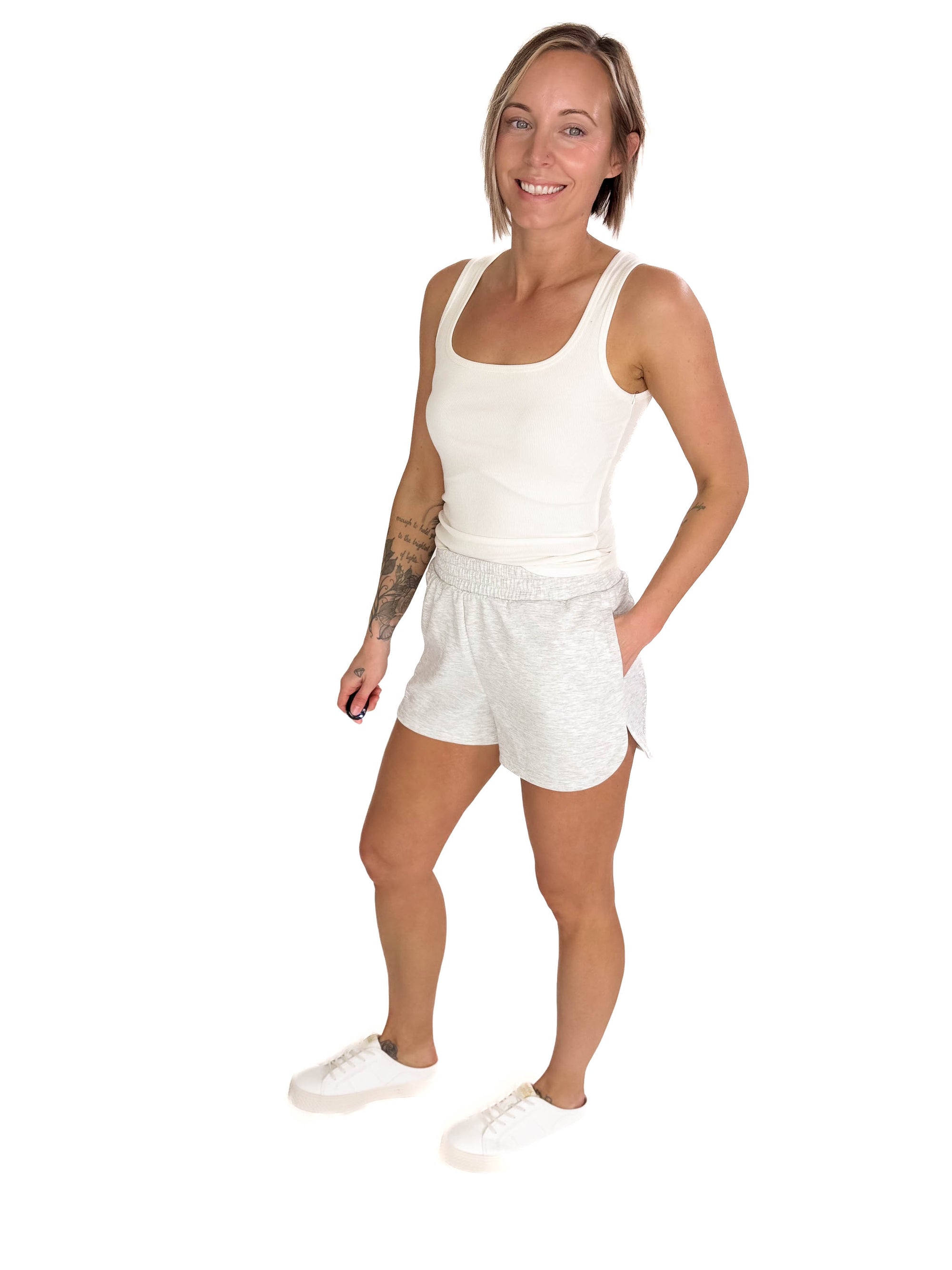 Dallas Essential Scuba Short- HTHR GREY