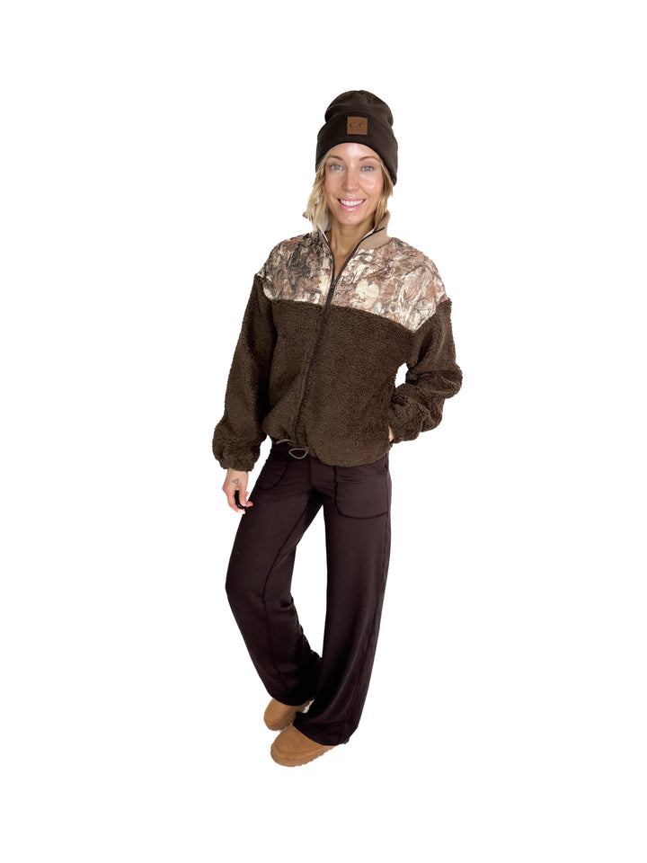 Wilder Camo Sherpa Pullover