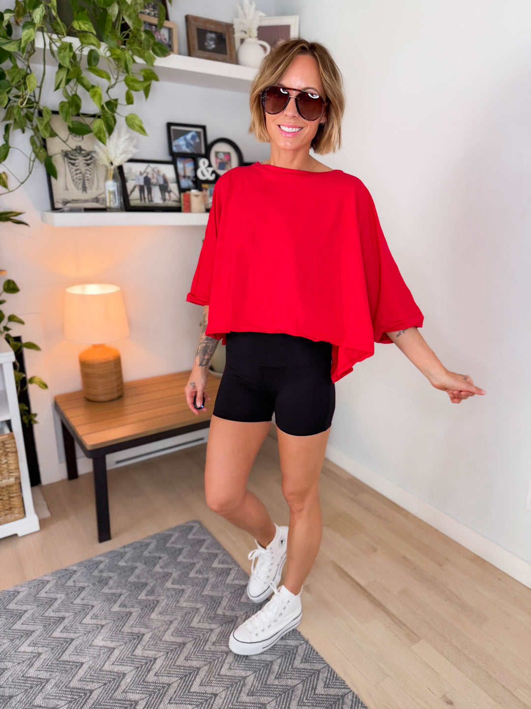 Joclyn Basic Biker Shorts- BLACK