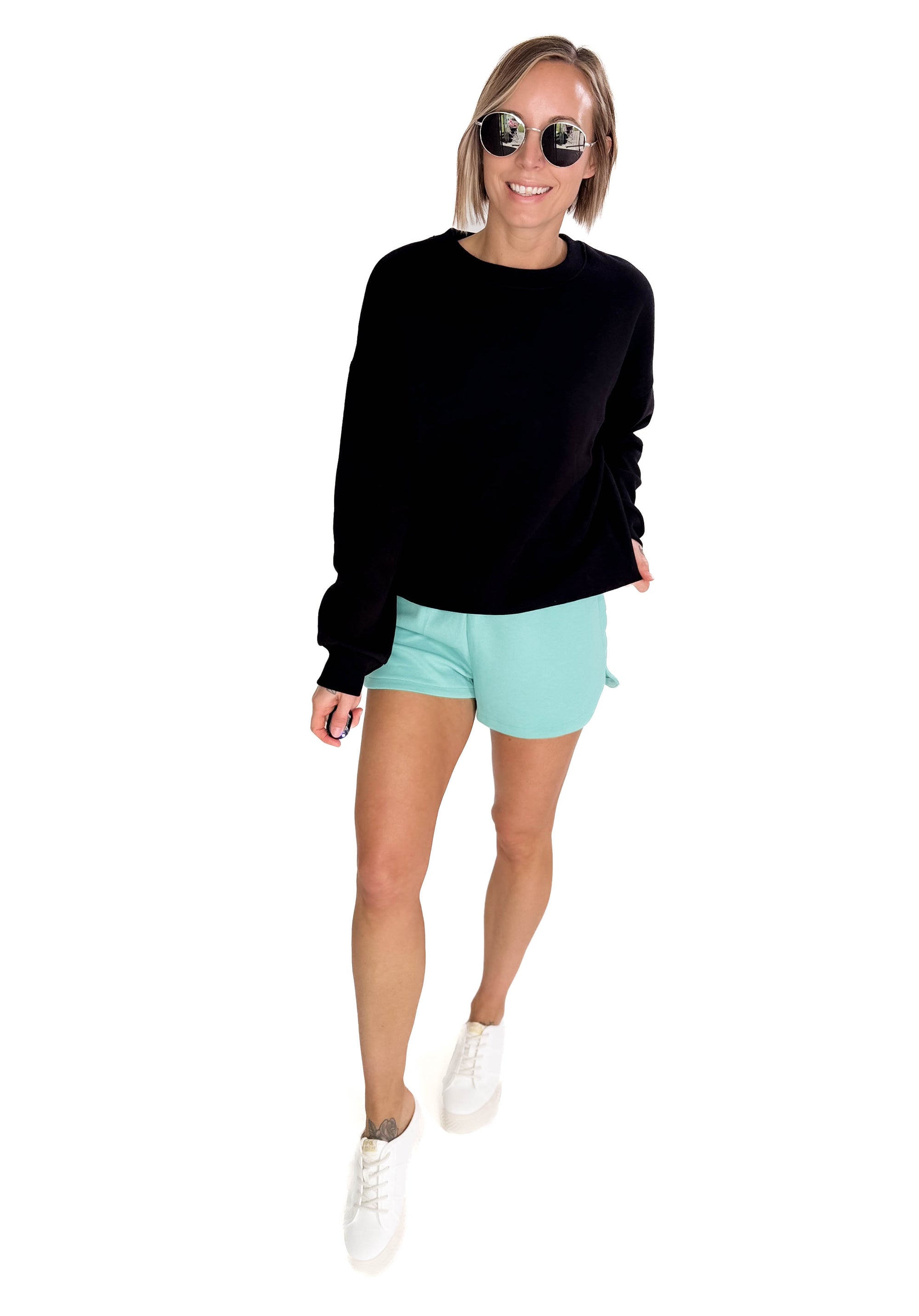 T+G Essential Fleece Sweatshirt- BLACK