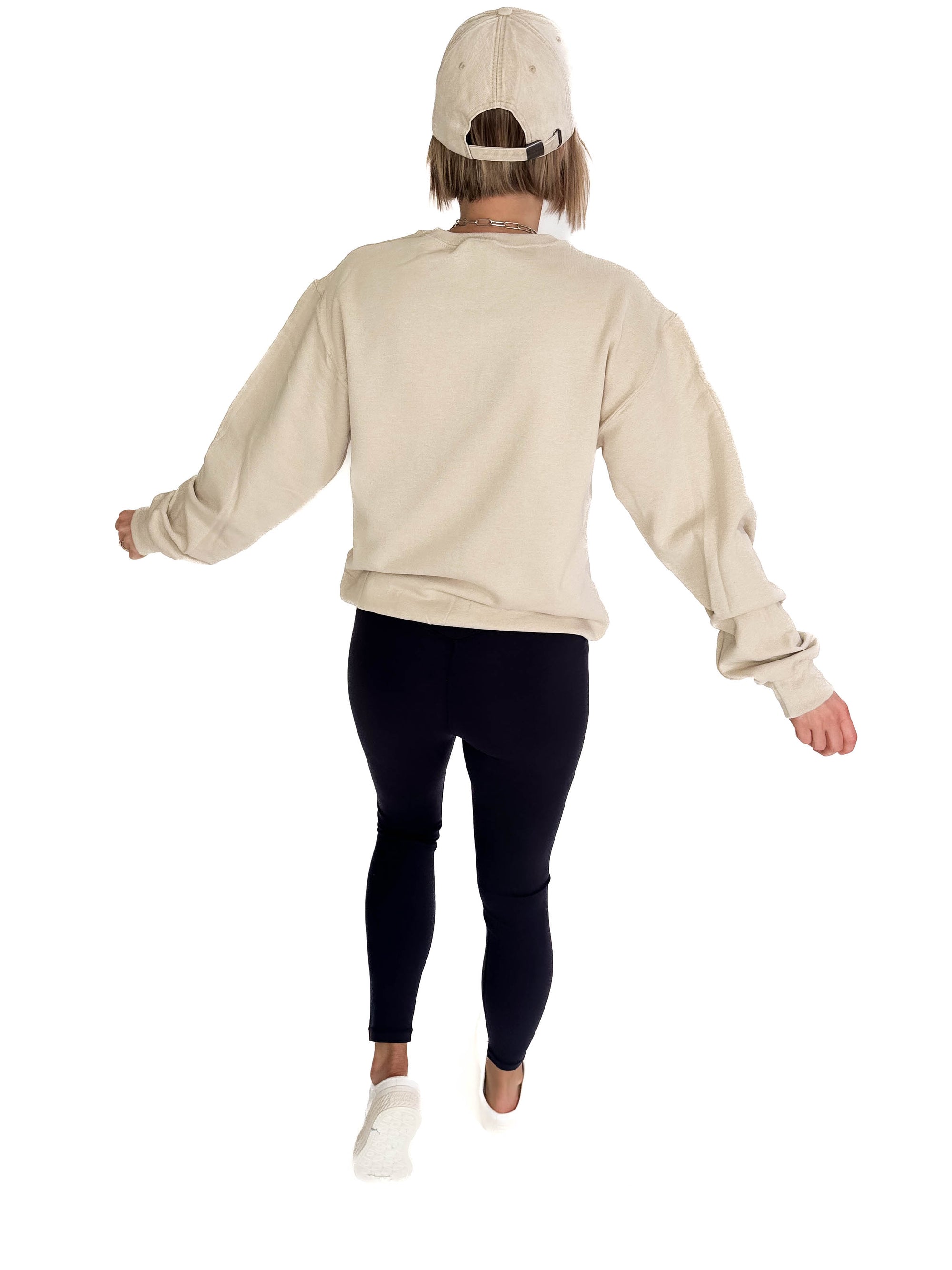 Cool Tattoos Graphic Crewneck- SAND