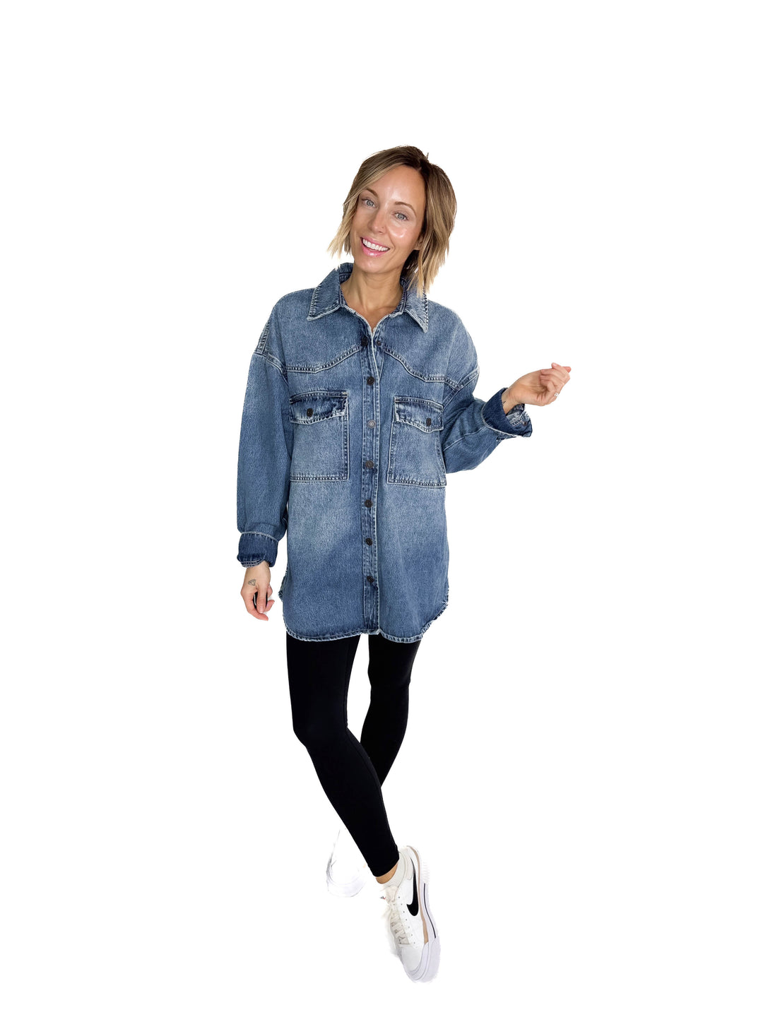 HIDDEN JEANS Abbi Oversized Denim Jacket