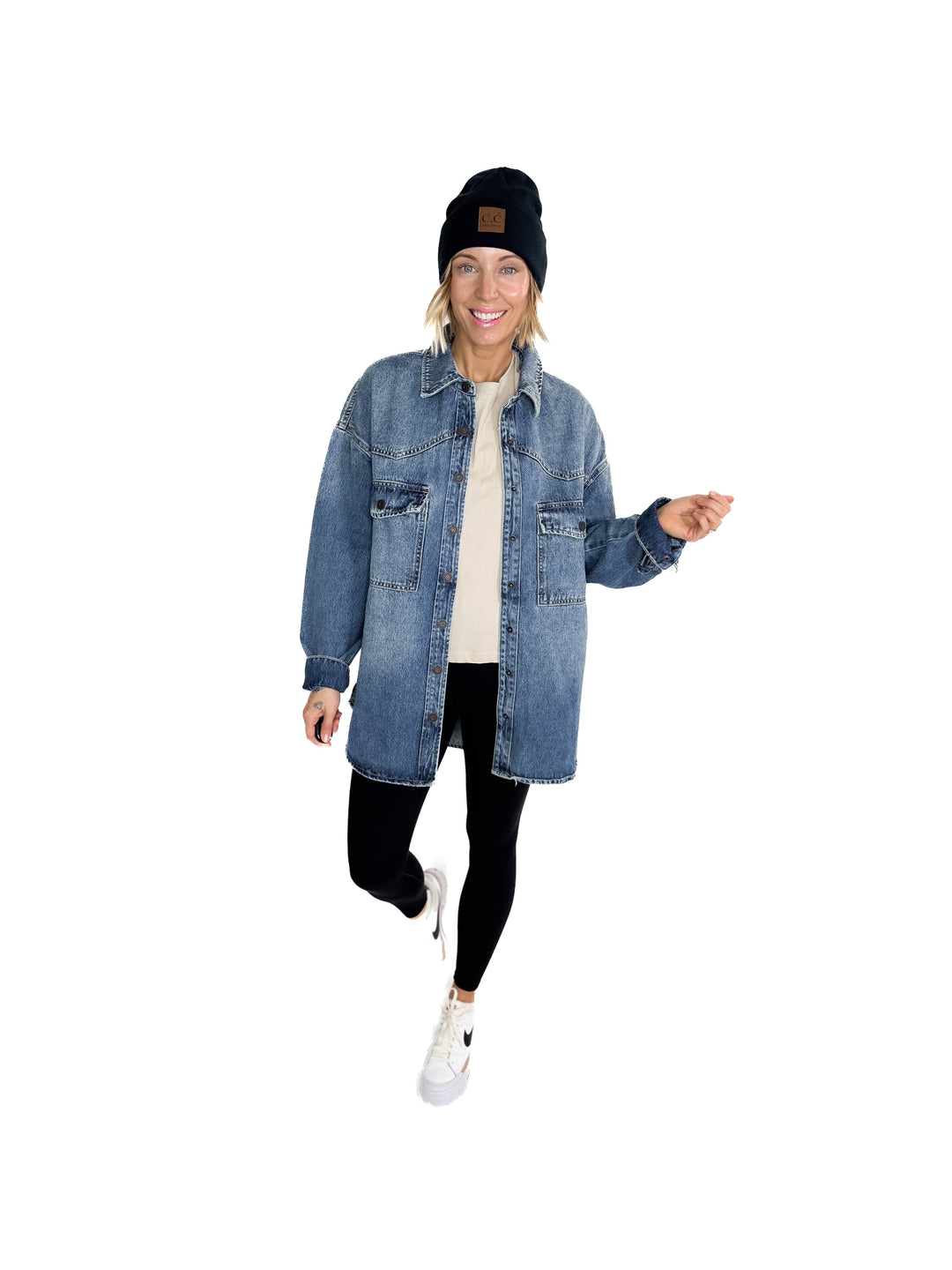 HIDDEN JEANS Abbi Oversized Denim Jacket