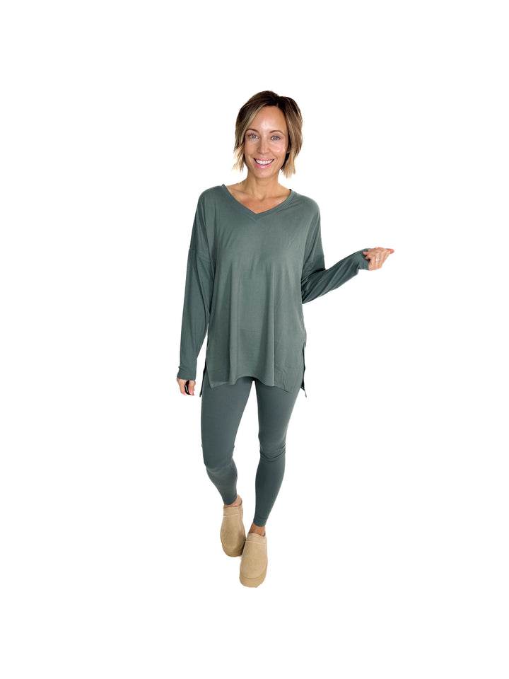 Essential Butter Legging Set- ASH JADE - final sale