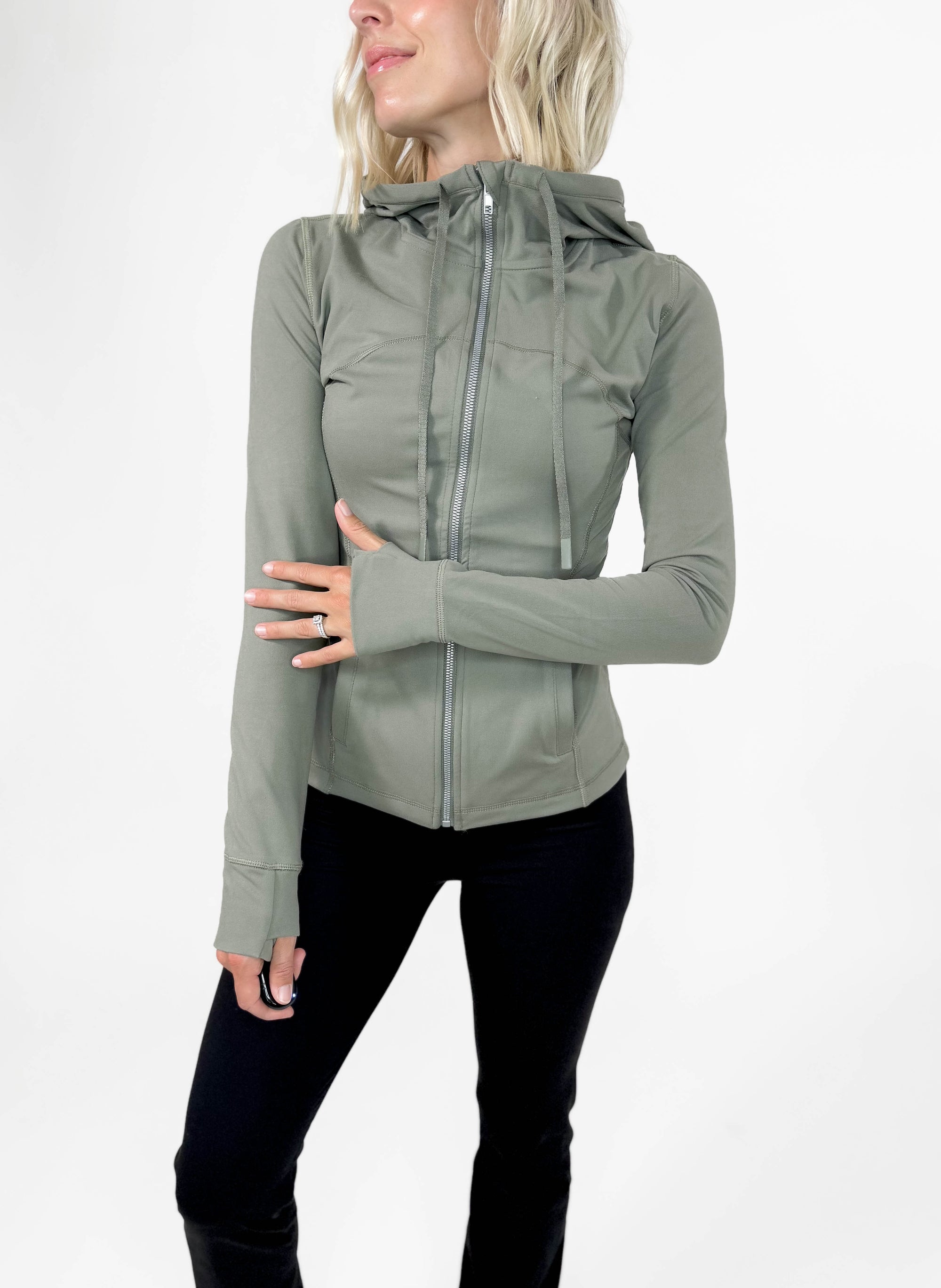 Anything But Basic Active Jacket- MOSS