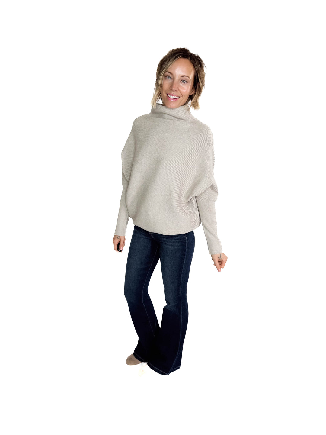 Maren Dolman Sweater- HTHR MOCHA