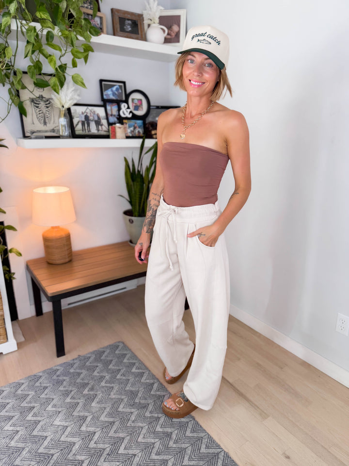 Moonlit Basic Jersey Bandeau- CHOCOLATE MILK