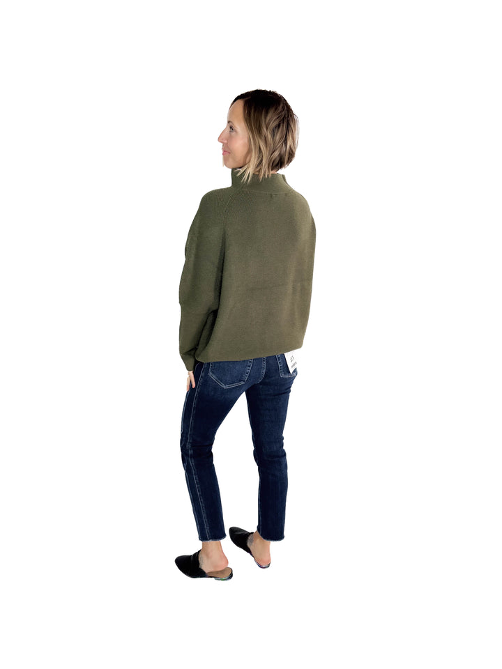 Maren Dolman Sweater- DARK OLIVE