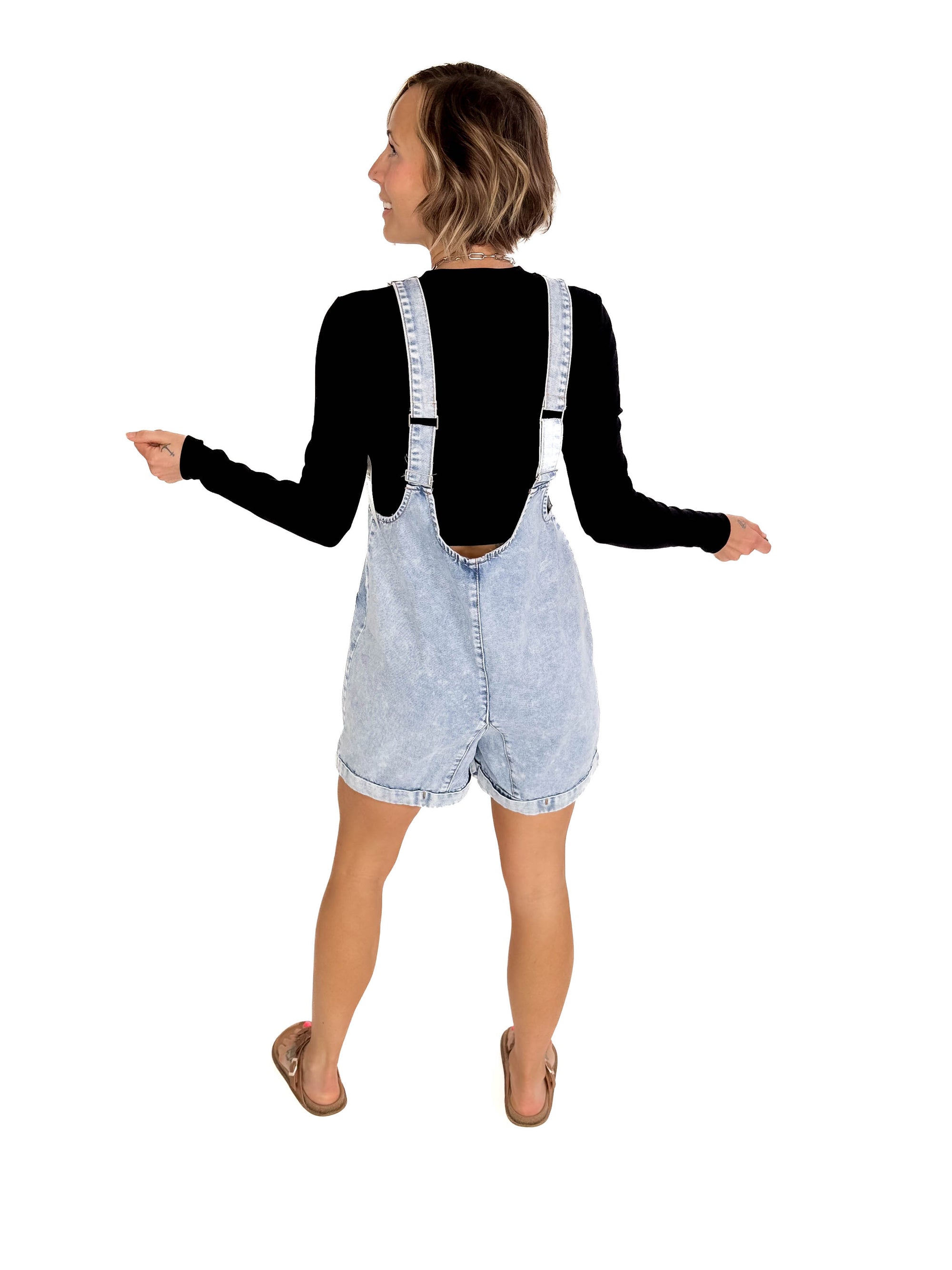 Delta Denim Romper-INDIGO