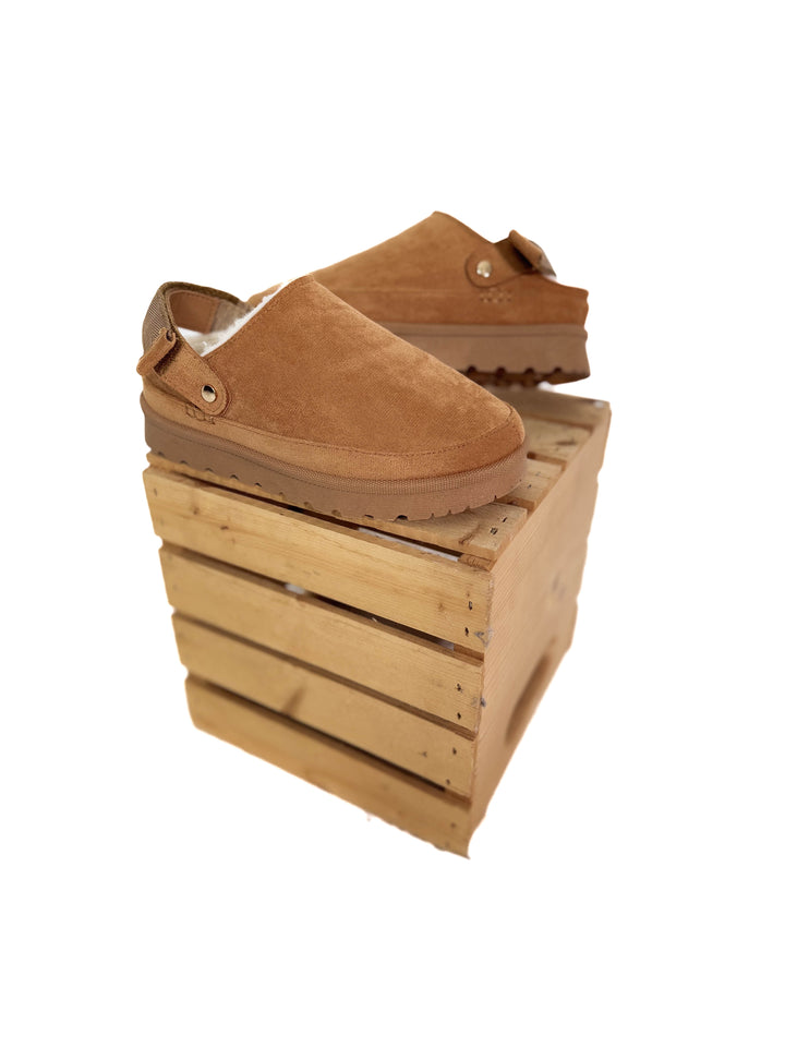 Sawyer Strap Faux Fur Slip-On- TAN