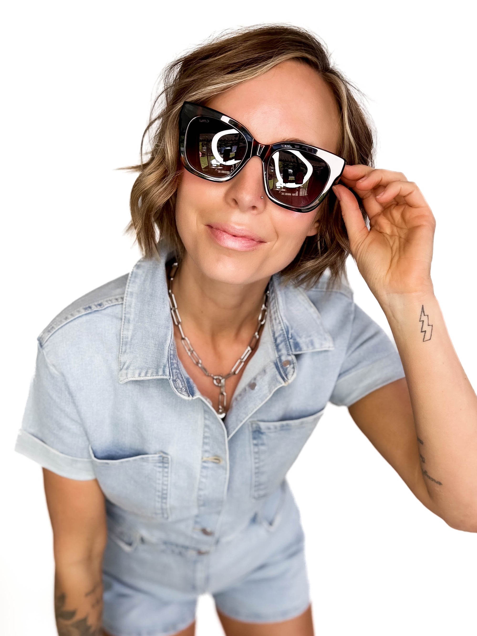 Wear Me Pro Polarized Stormi Chunky Square Sunglasses- TORTOISE