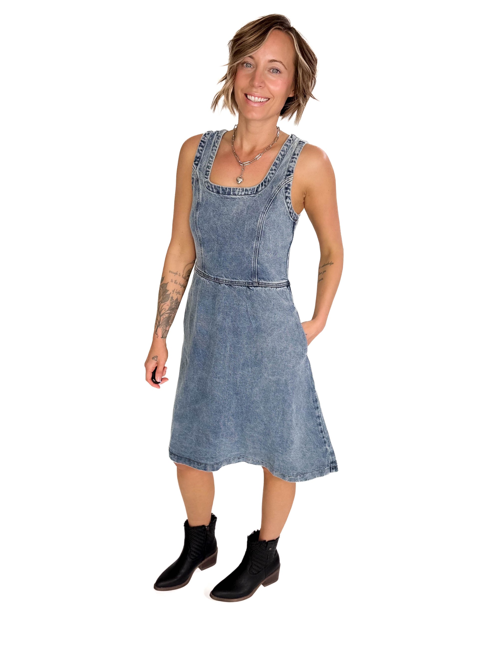 THREAD & SUPPLY Monie Denim Dress