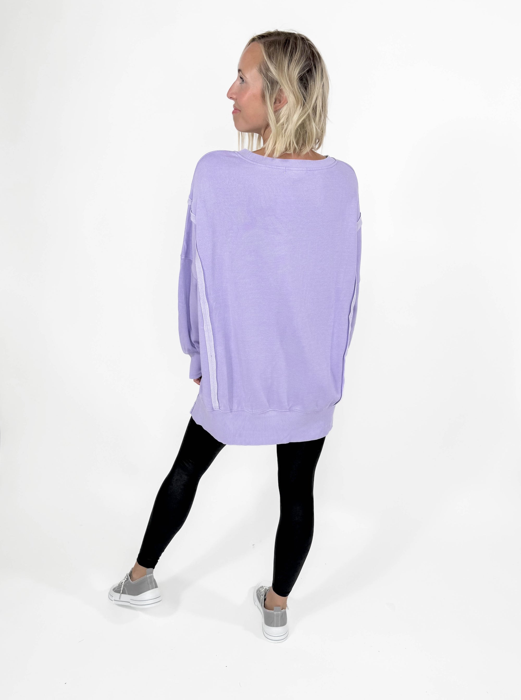 Vail Crewneck Pullover- LAVENDER-FINAL SALE