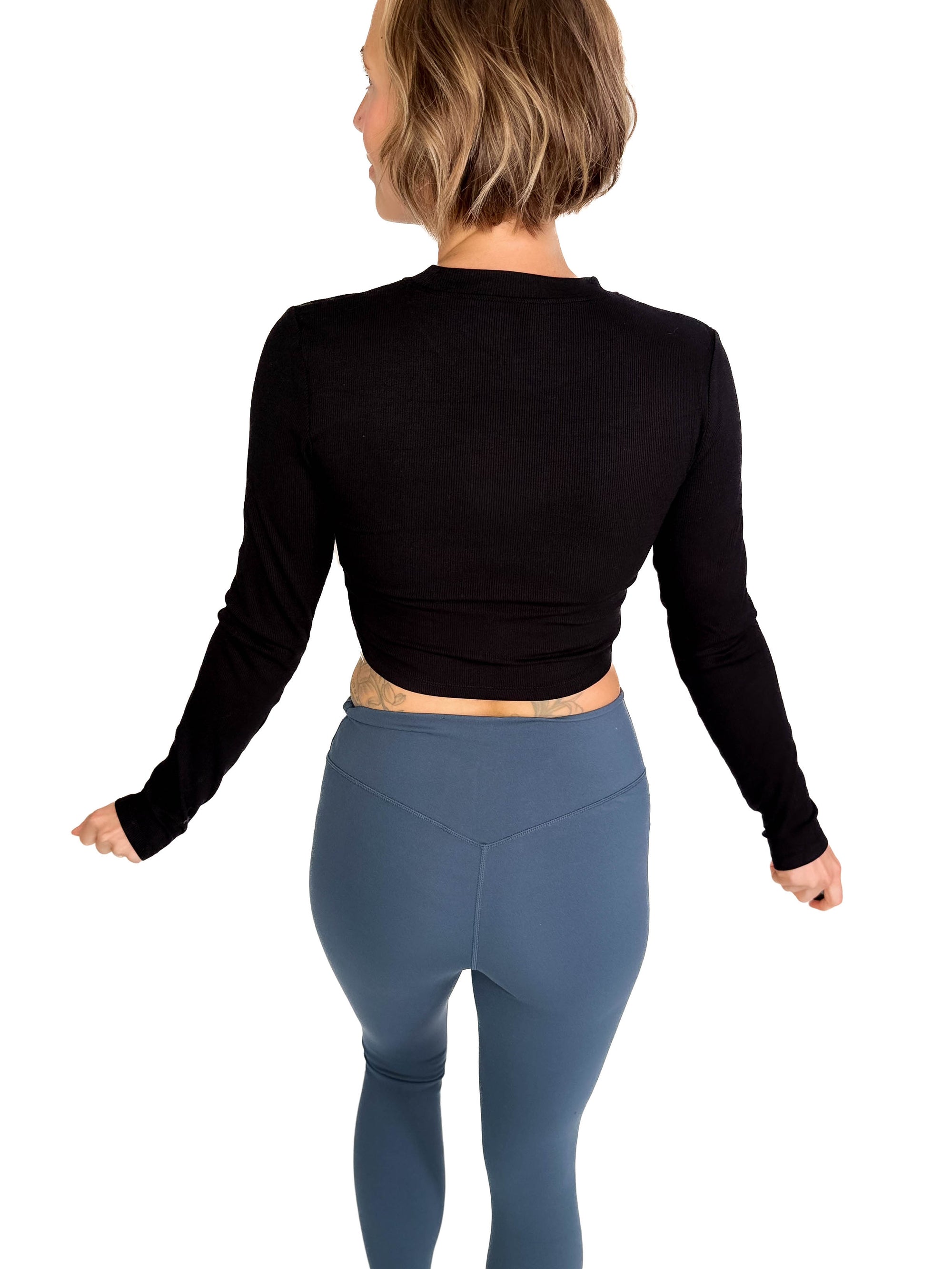 MONO B Tatum High Waist Legging- MIDNIGHT NAVY