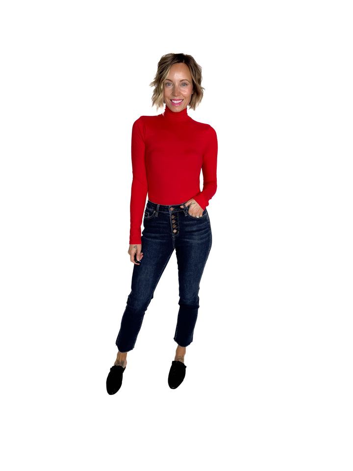 Noelle Butter Bodysuit- RUBY