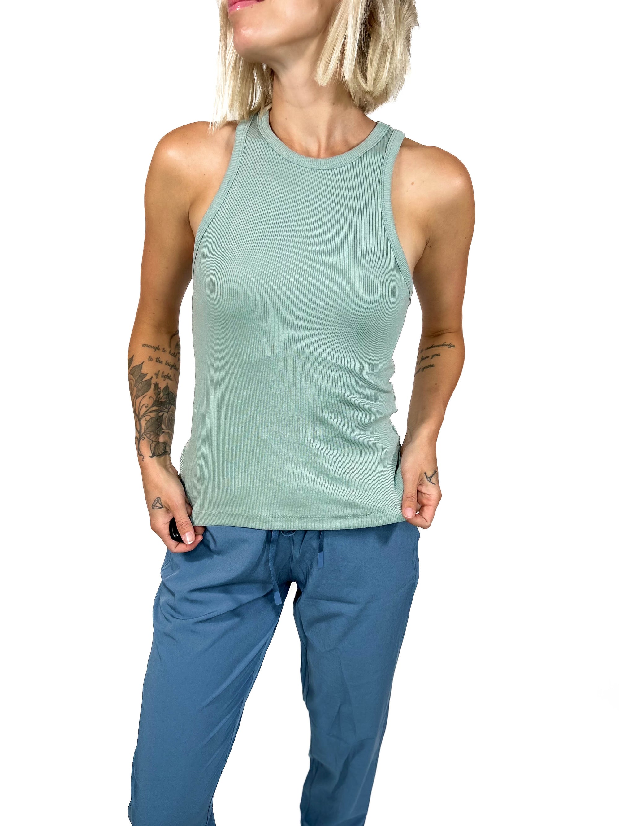 Vero Moda Irina Tank- GREEN-FINAL SALE