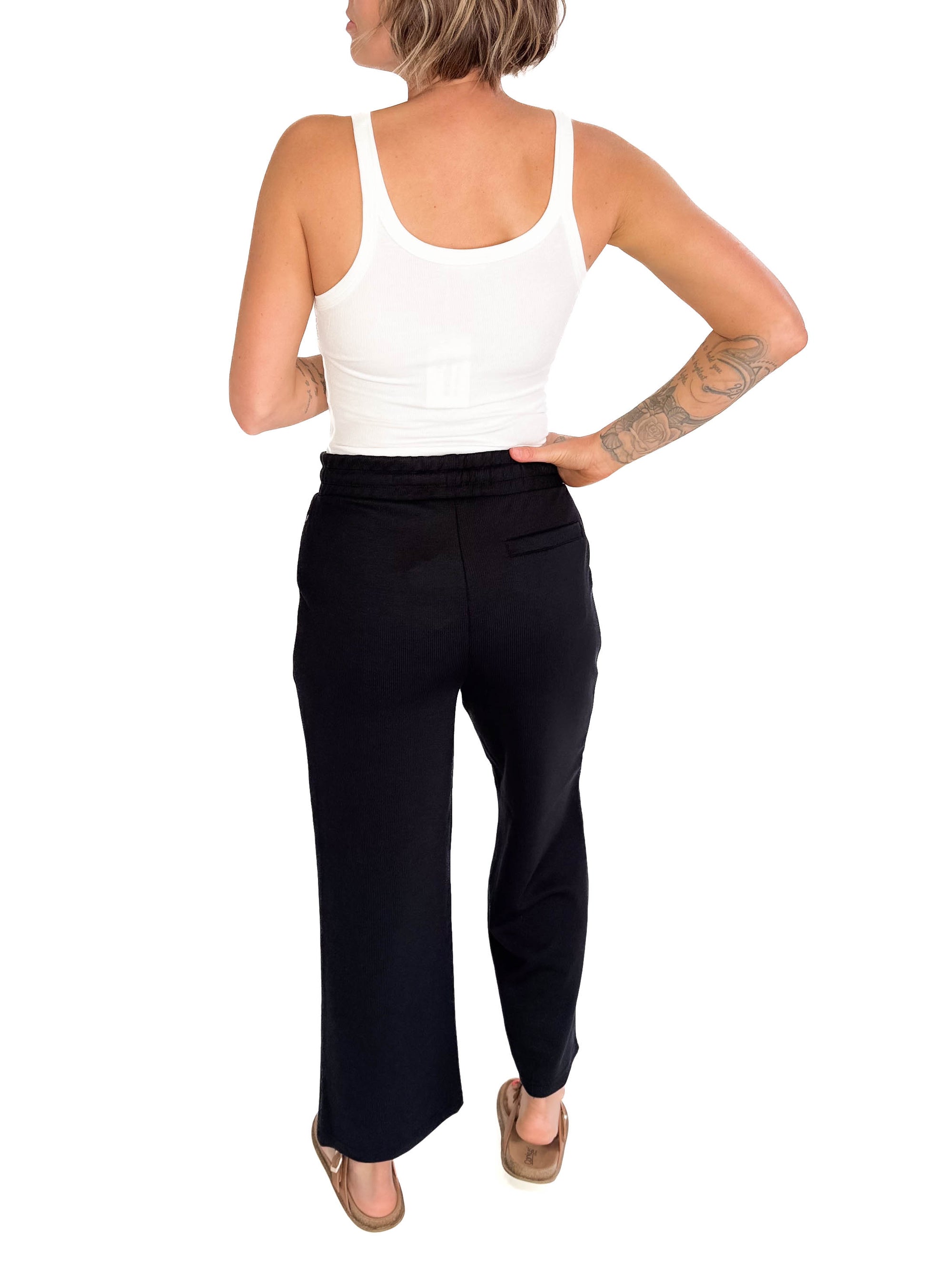 THREAD & SUPPLY  Kit Pants- BLACK RIB