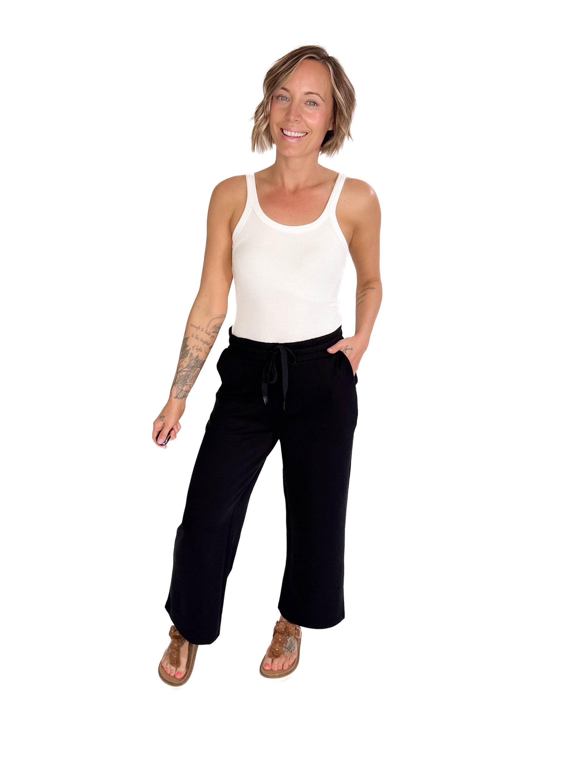 THREAD & SUPPLY  Kit Pants- BLACK RIB