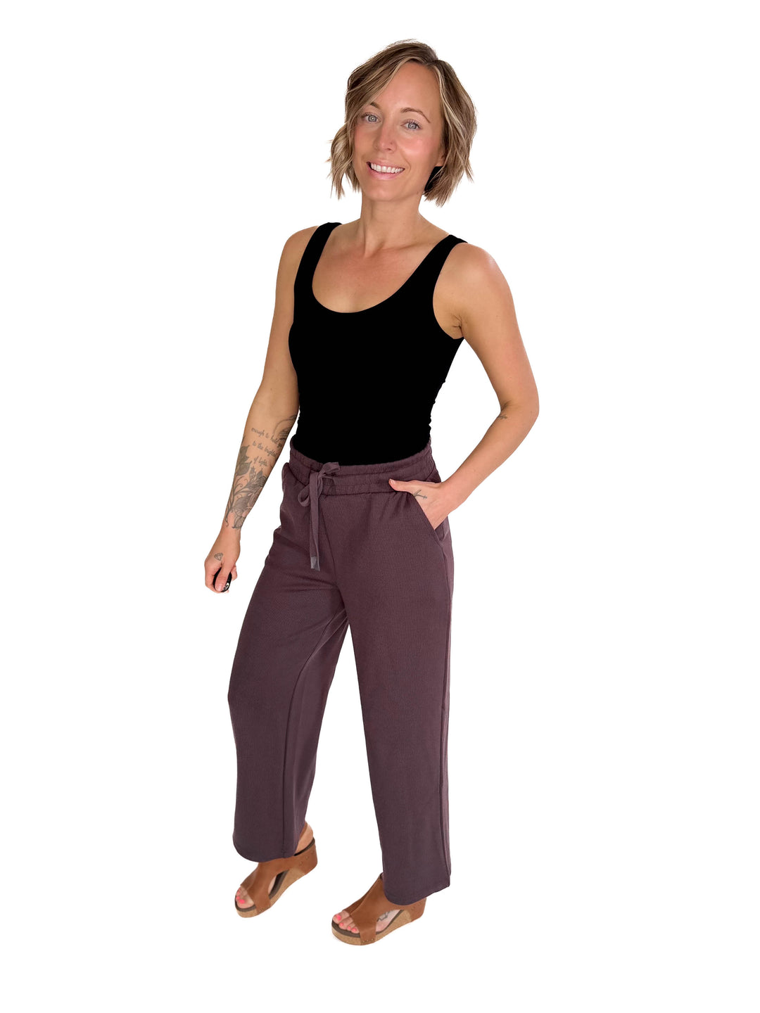 THREAD & SUPPLY  Kit Pants- RAISIN RIB