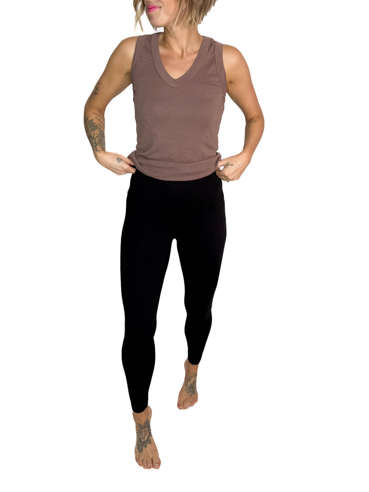 Essential Butter High Waist Leggings- BLACK