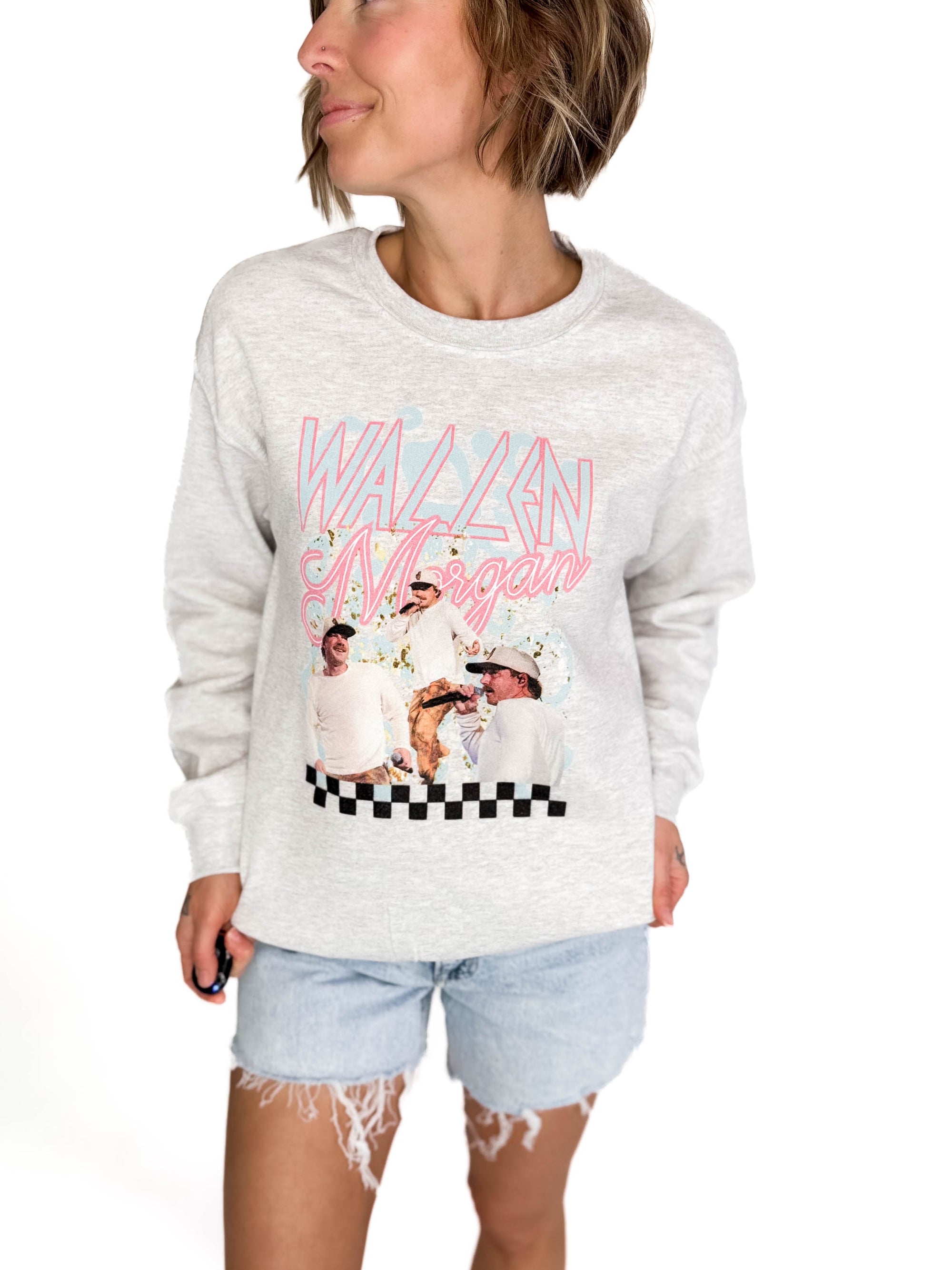 Wallen World Tour Crewneck- ASH GREY