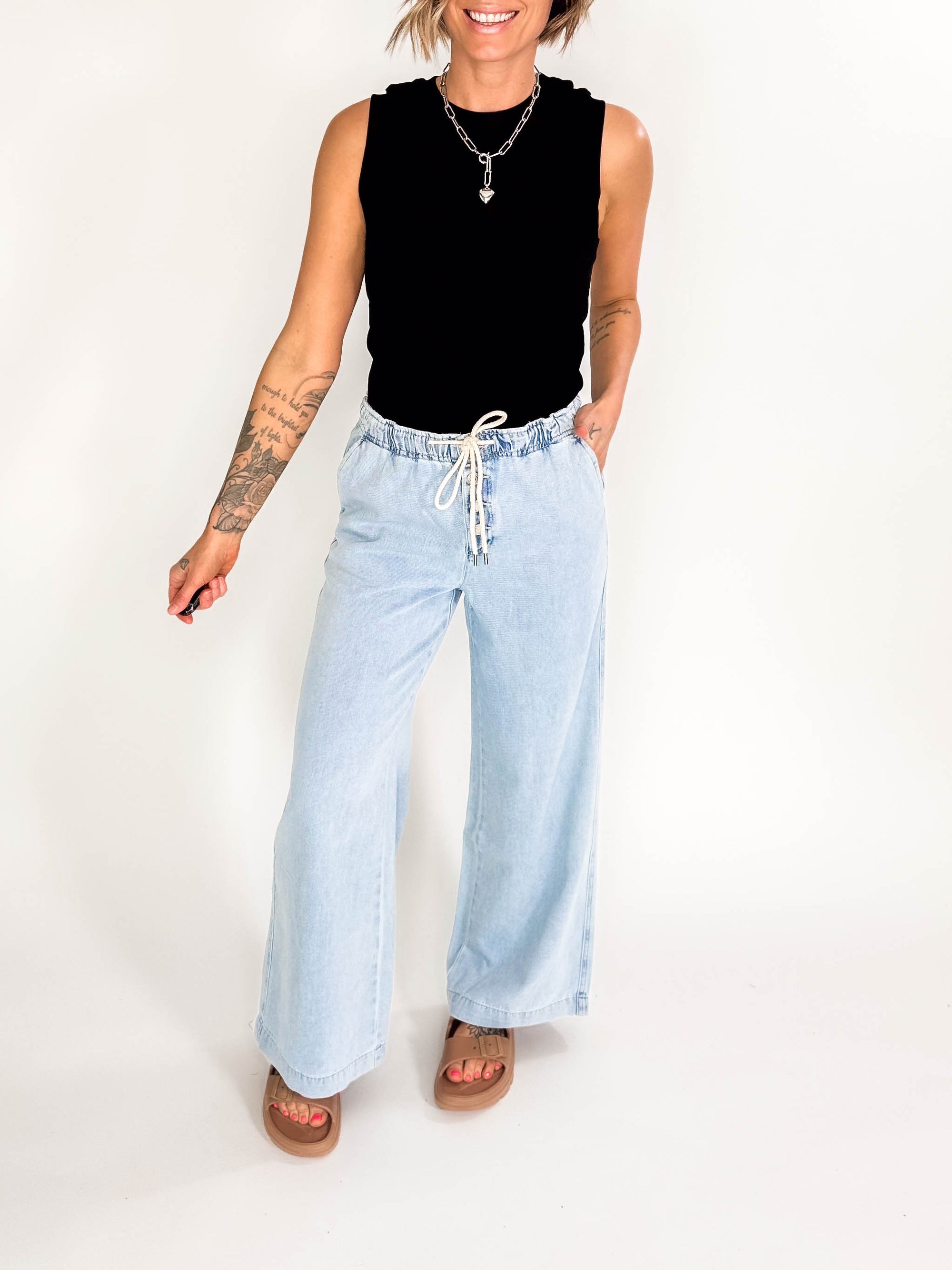 THREAD & SUPPLY Norman Pants- LIGHT WASH