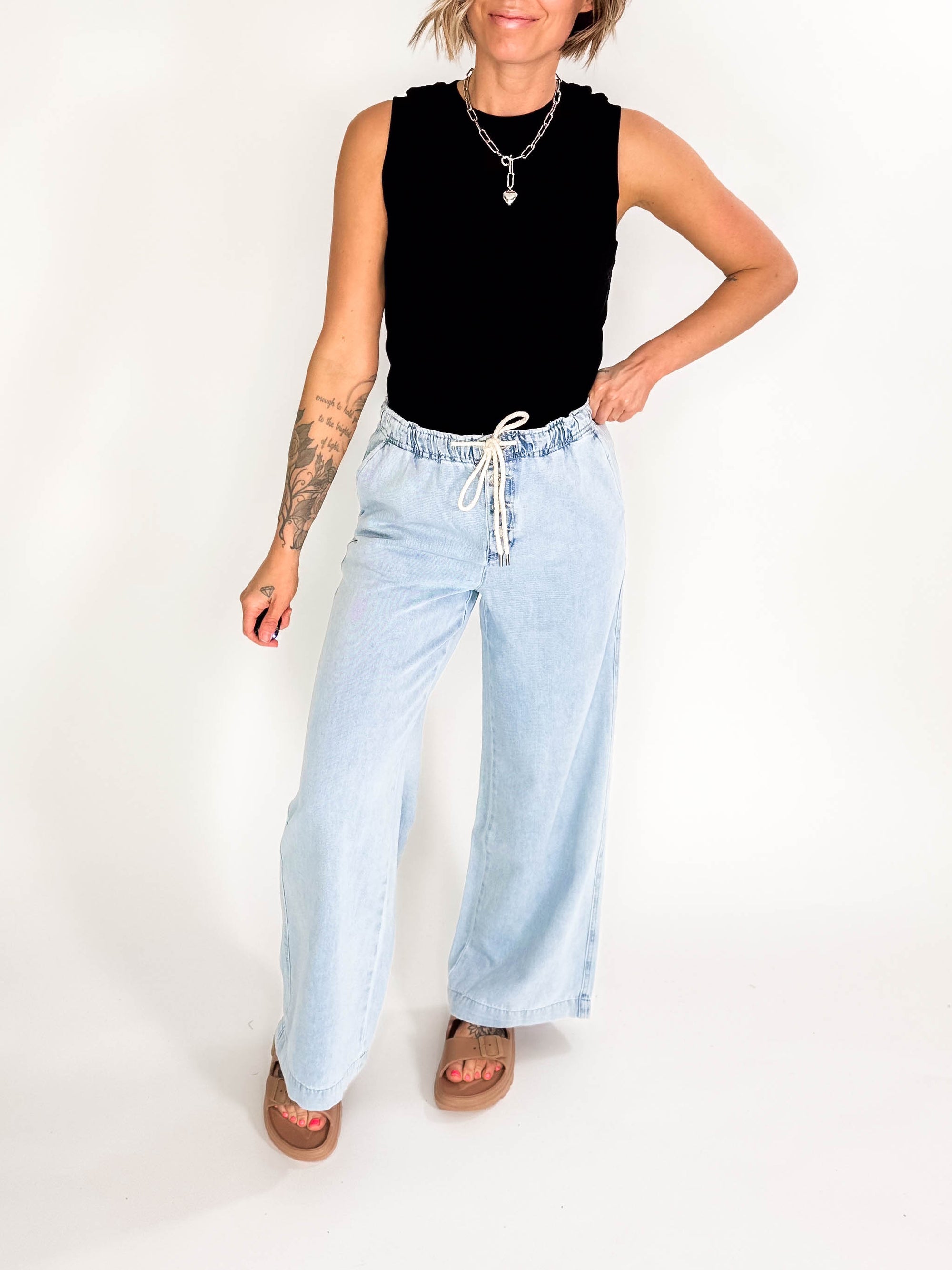 THREAD & SUPPLY Norman Pants- LIGHT WASH