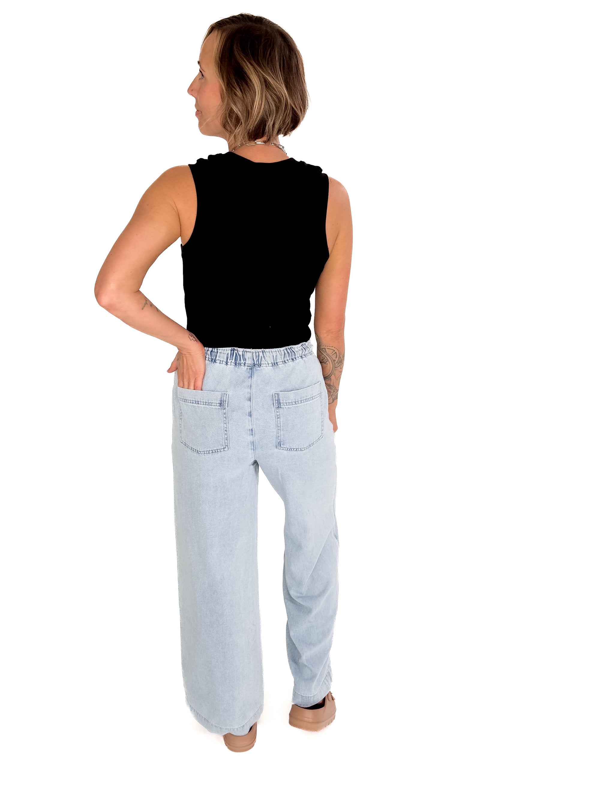 THREAD & SUPPLY Norman Pants- LIGHT WASH